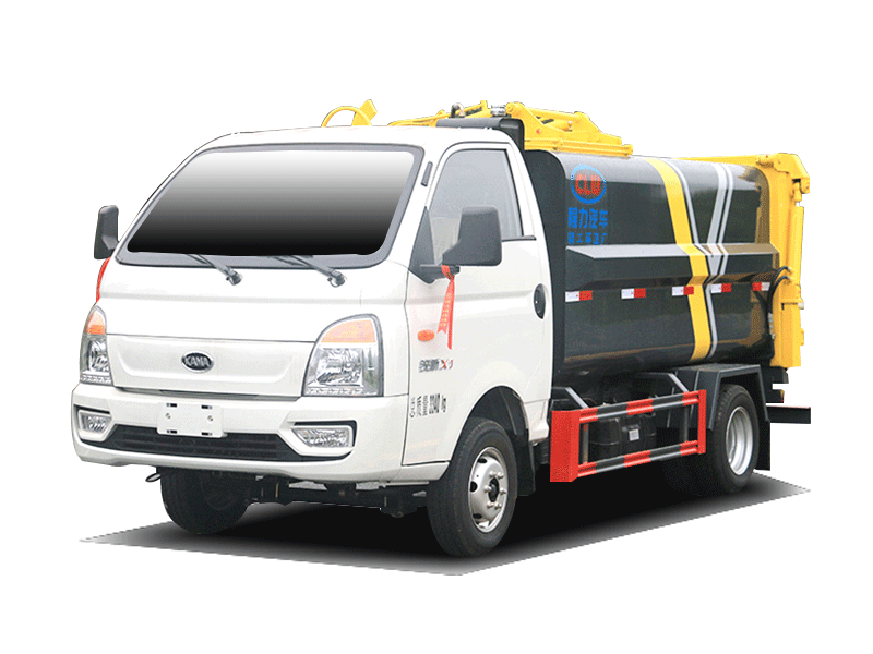 程力威CLW5030ZZZLS6型自裝卸式垃圾車（內推板）